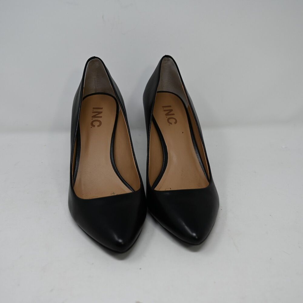 INC Zitah 7M Black Pointed Toe Pumps Classic Stiletto Heels NWOB